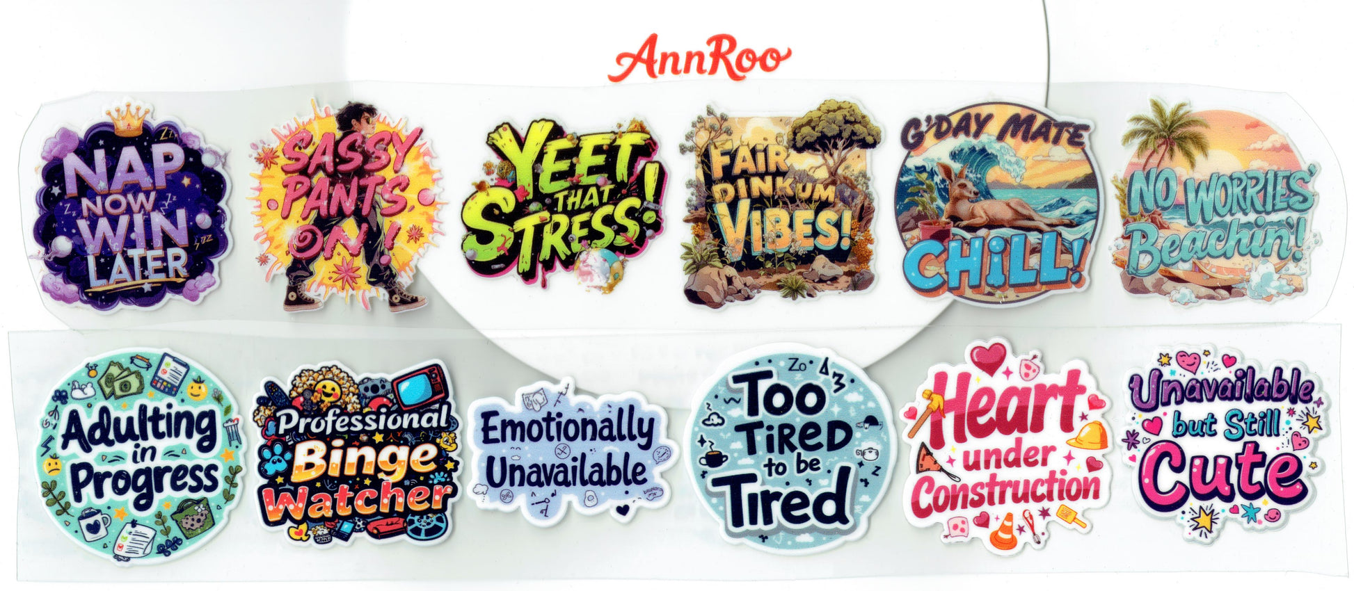 Say-It Stickers - AnnRoo Custom Studio