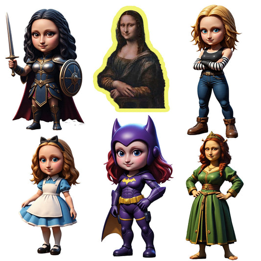 Custom Cartoon Stickers Australia | Turn Photos Into 20 Unique Designs | AnnRoo - AnnRoo Custom Studio