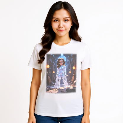 Custom Cartoon Portrait T-Shirt, Personalized Photo Unisex Tee, Unique Gift, Softstyle Cotton, Design Art Apparel