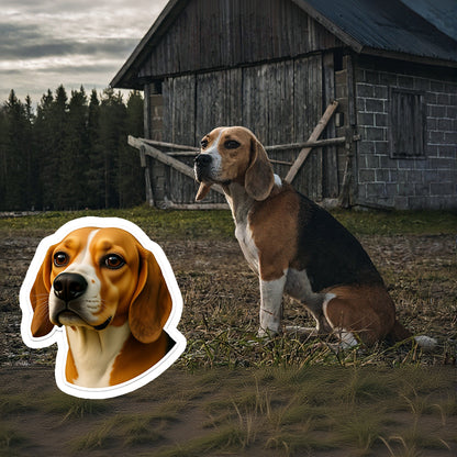 CUSTOM PET PORTRAIT STICKERS