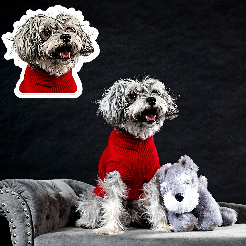 CUSTOM PET PORTRAIT STICKERS