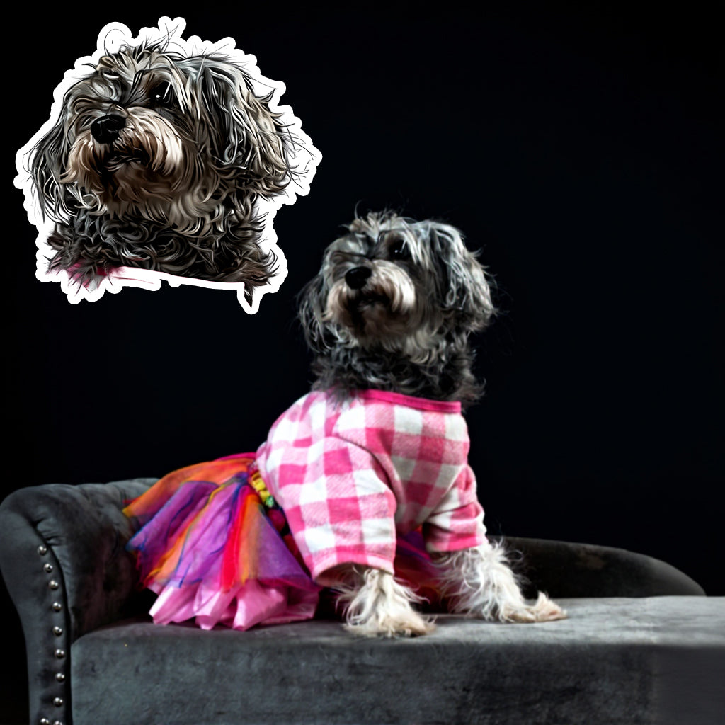 CUSTOM PET PORTRAIT STICKERS