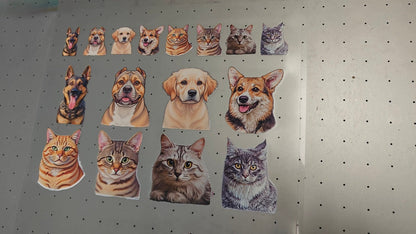 Pet Portrait Stickers - AnnRoo Custom Studio 